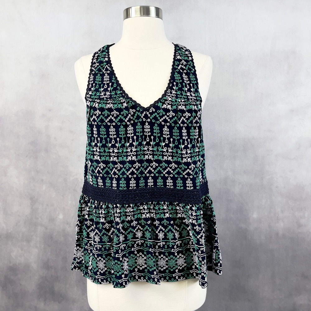 Maeve‎ Women Sleeveless Top XS Boho Indie Festival Cottage Dainty Artsy Coquette